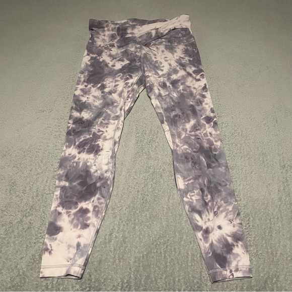 Lululemon align pant criss cross waist size 12 diamond dye pink bliss - Picture 5 of 16